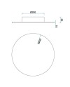 BORA BORA * APLIQUE / PLAFÓN LED REDONDO BLANCO - 30W 3000K